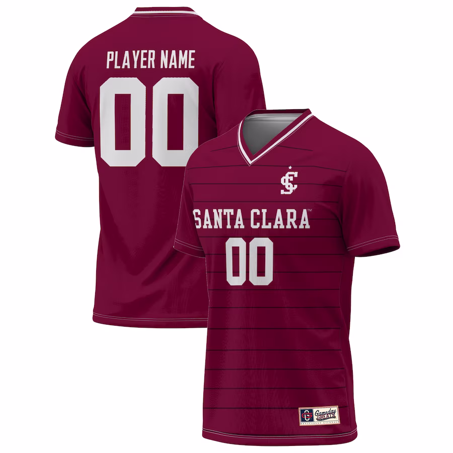 Santa Clara Broncos GameDay Greats NIL Pick-A-Player Lightweight Soccer Jersey - Maroon