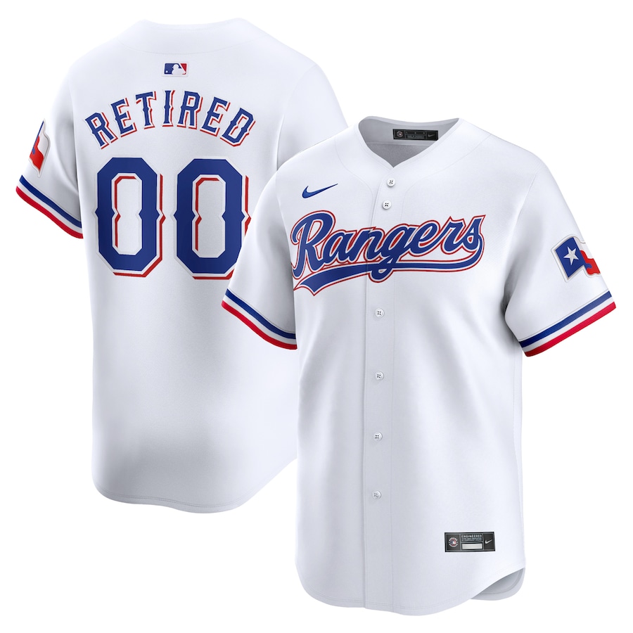 Men's Texas Rangers Nike White Home Limited Pick-A-Player Retired Roster Jersey
