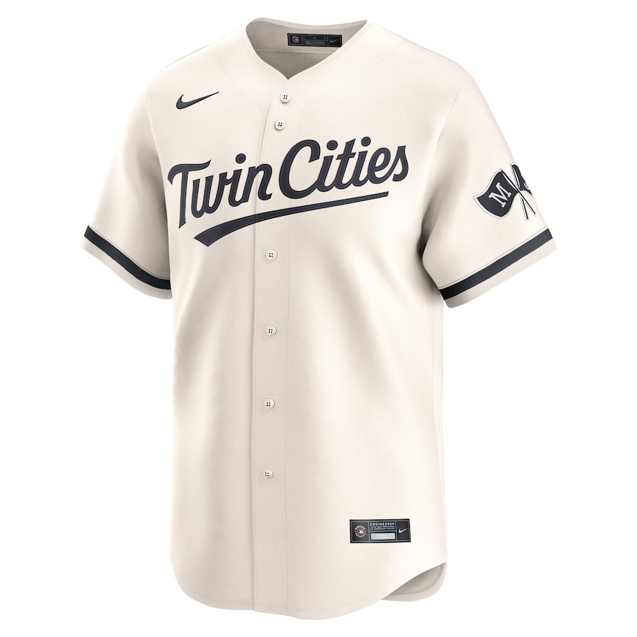 Men's Minnesota Twins Nike Cream Alternate Limited Custom Jersey