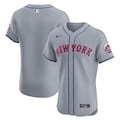 Men's New York Mets Nike Gray Away Limited Custom Jersey