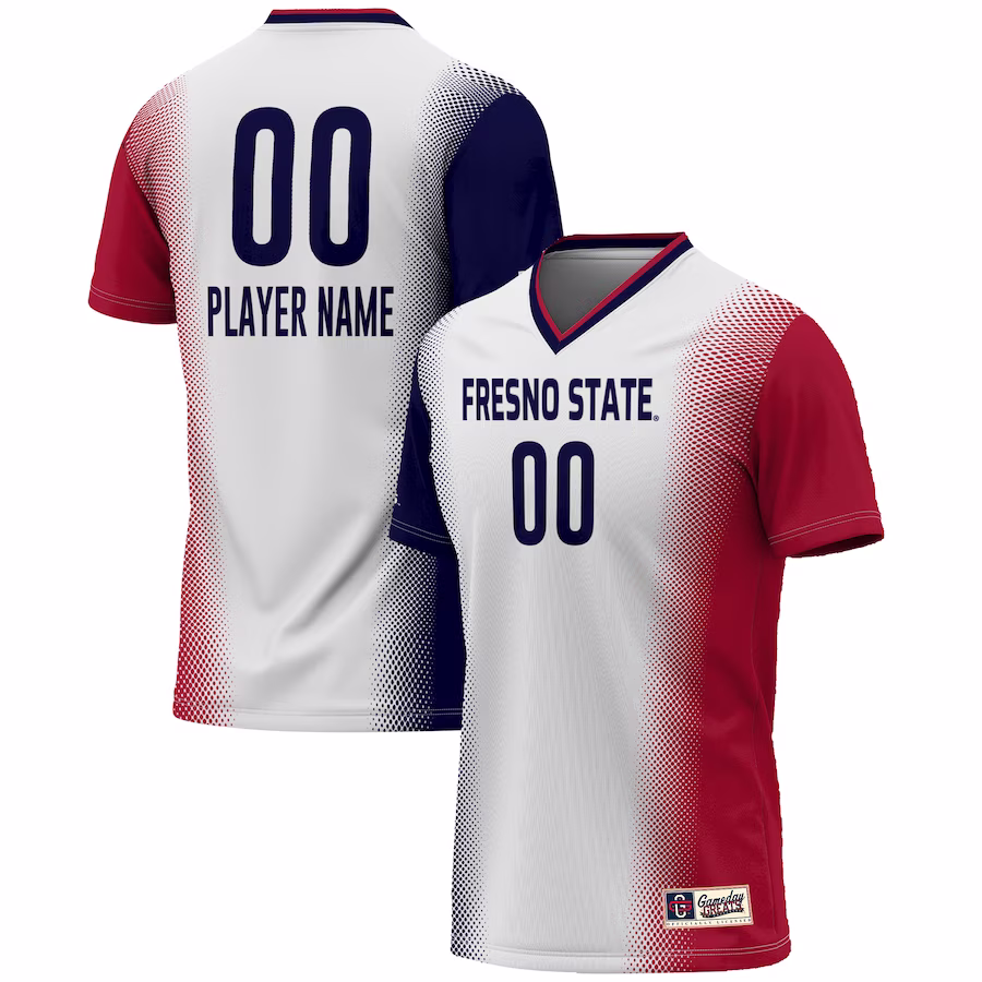 Fresno State Bulldogs GameDay Greats Youth NIL Pick-A-Player Lightweight Women's Soccer Jersey - White
