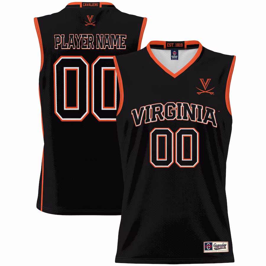 Virginia Cavaliers GameDay Greats Unisex NIL Pick-A-Player Lightweight Women's Basketball Jersey - Black
