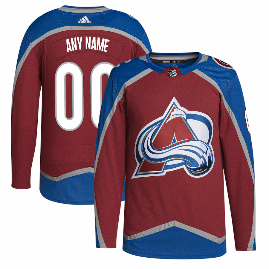 Men's Colorado Avalanche adidas Burgundy Home Primegreen Authentic Custom Jersey