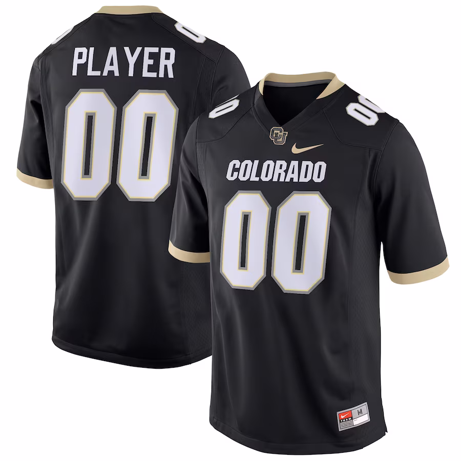 Colorado Buffaloes Nike Pick-A-Player NIL Replica Football Jersey - Black