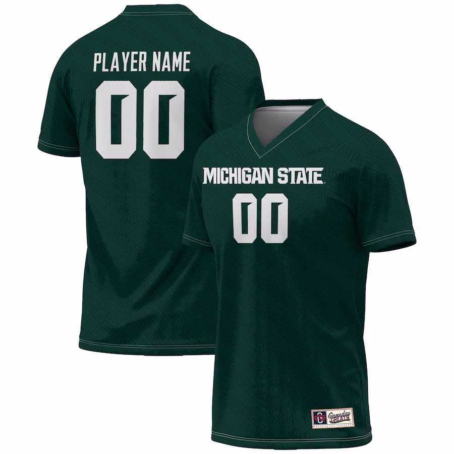 Michigan State Spartans GameDay Greats Unisex NIL Pick-A-Player Lightweight Women's Soccer Jersey - Green