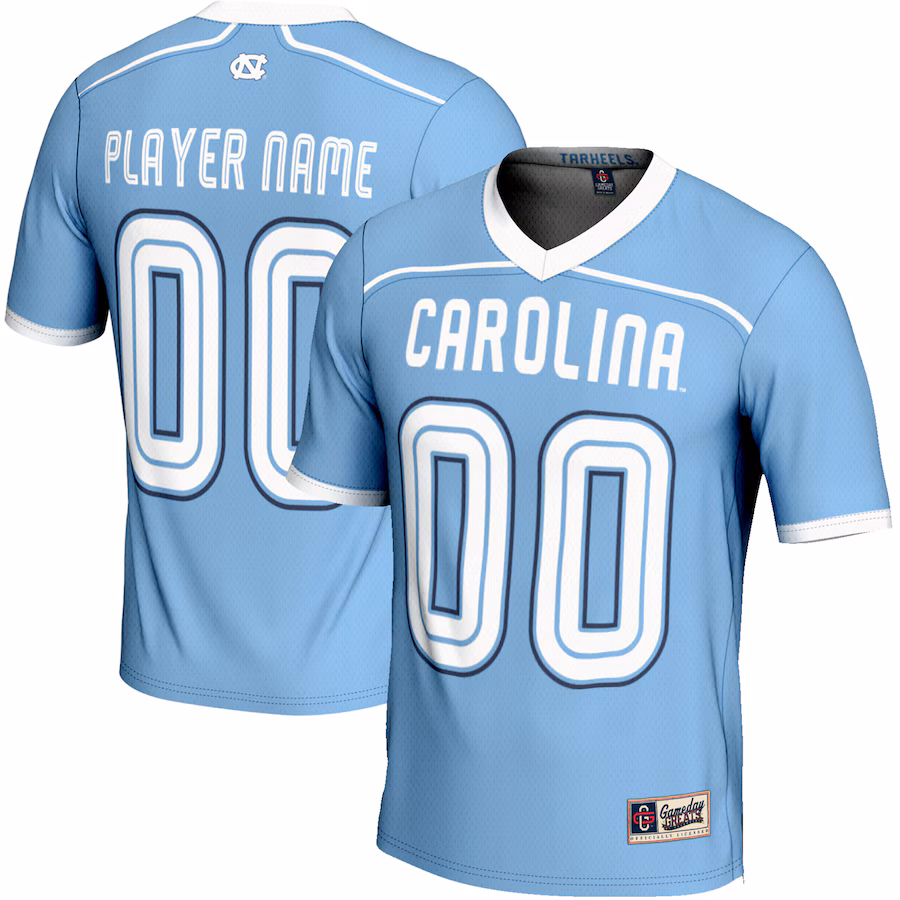North Carolina Tar Heels GameDay Greats NIL Pick-A-Player Lightweight Lacrosse Jersey - Carolina Blue