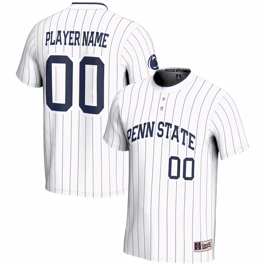 Penn State Nittany Lions GameDay Greats Youth NIL Pick-A-Player Lightweight Softball Jersey - White