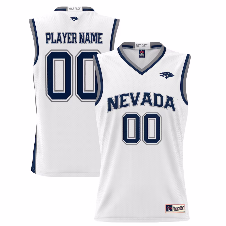 Nevada Wolf Pack GameDay Greats Youth NIL Pick-A-Player Lightweight Basketball Jersey - White