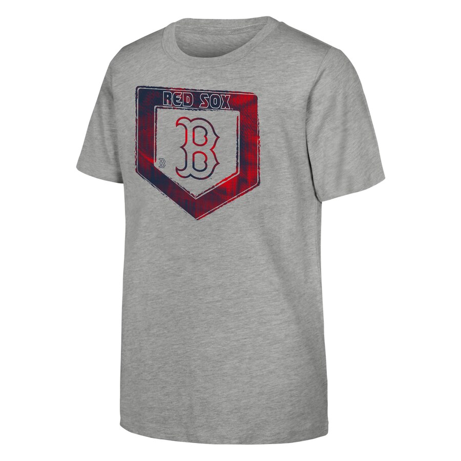 Youth Boston Red Sox Heather Gray Stolen Base T-Shirt