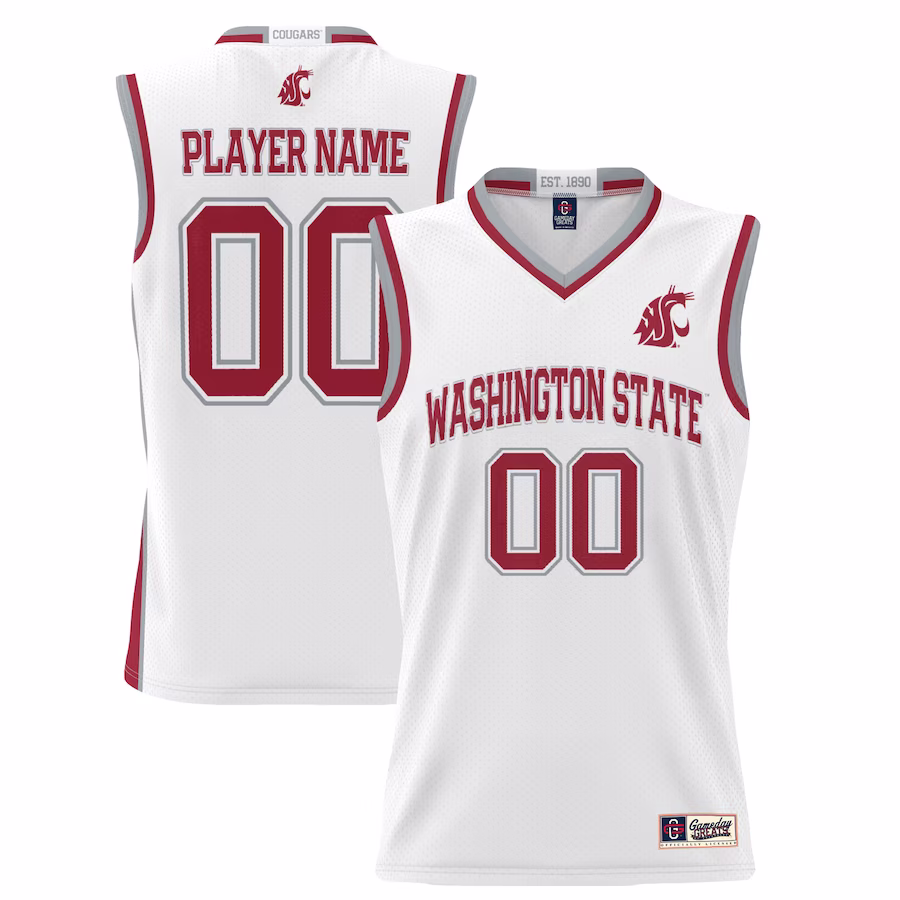 Washington State Cougars GameDay Greats Unisex  Lightweight NIL Pick-A-Player Basketball Jersey - White