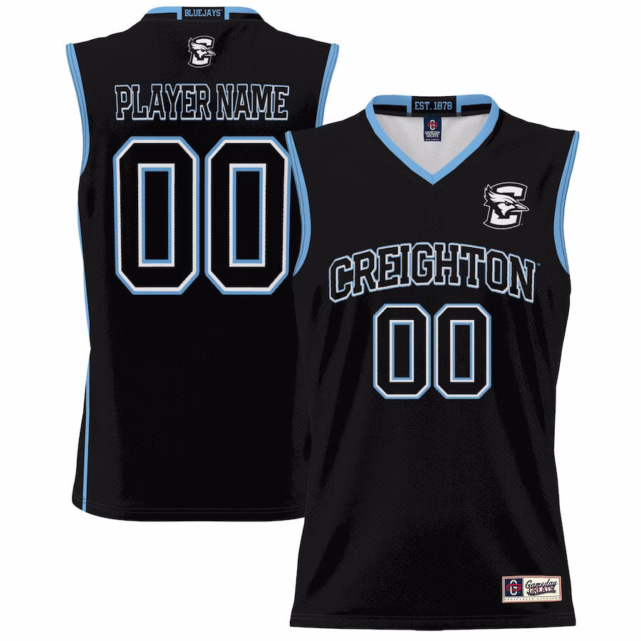 Creighton Bluejays GameDay Greats Unisex NIL Pick-A-Player Lightweight Women's Basketball Jersey - Black