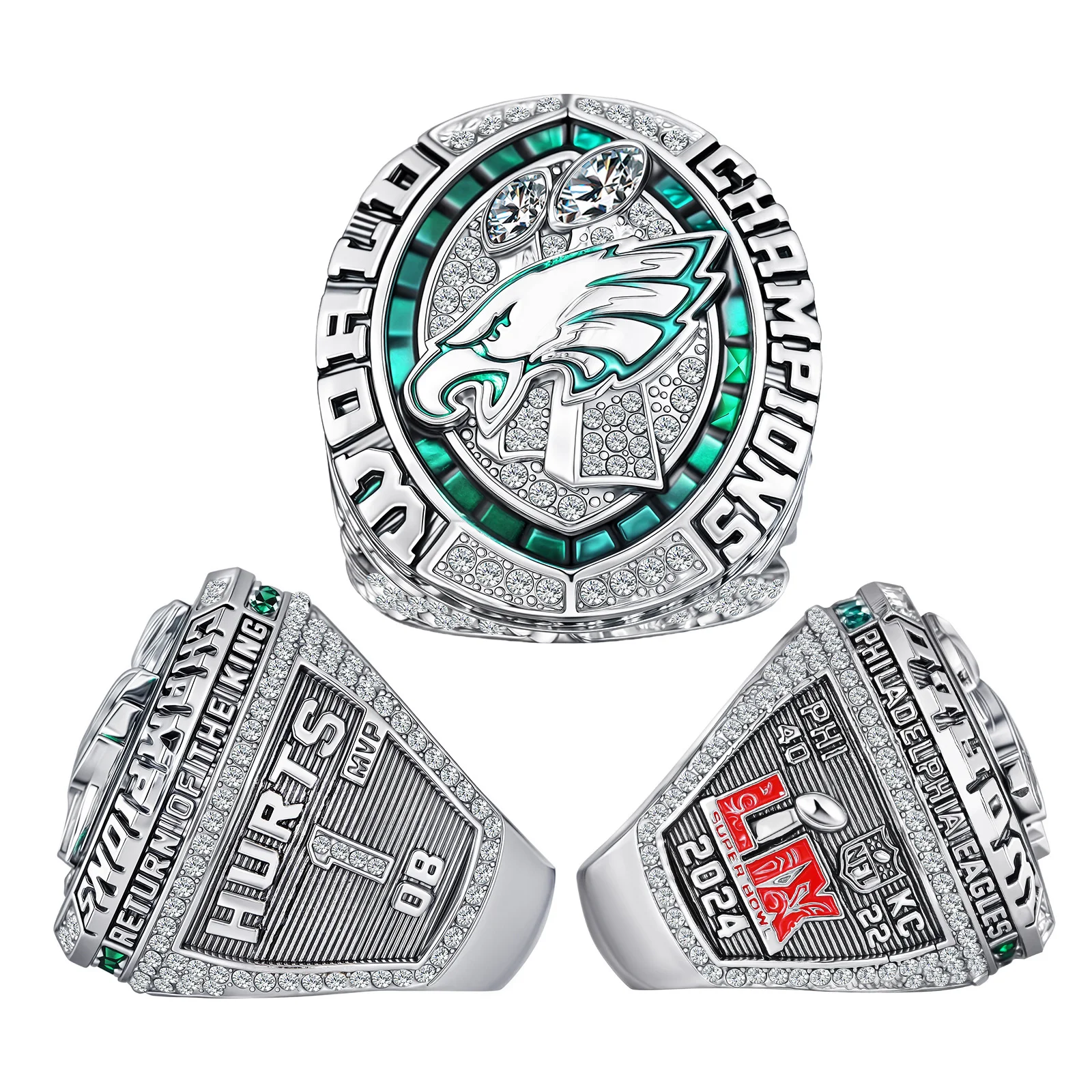 2025 Philadelphia Eagles Championship Ring – #1 Player Edition