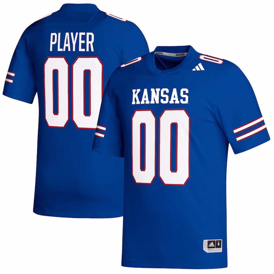 Kansas Jayhawks adidas Pick-A-Player NIL Replica Football Jersey - Royal