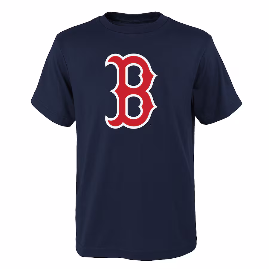 Youth Boston Red Sox Navy Logo Primary Team T-Shirt