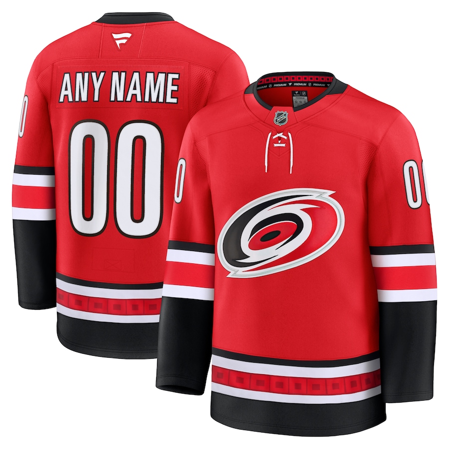 Men's Carolina Hurricanes Fanatics Red Alternate Premium Custom Jersey