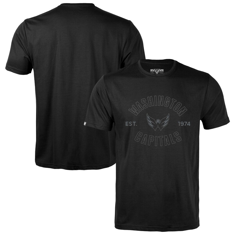 Men's Washington Capitals Levelwear Black Richmond Abyssal T-Shirt