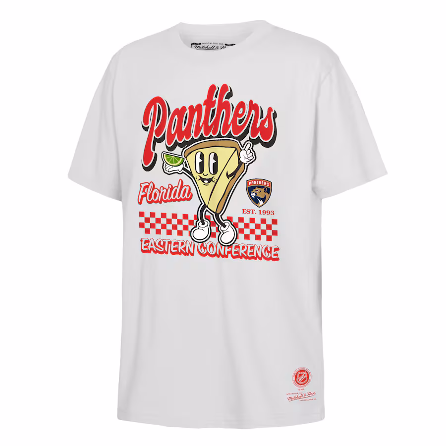Youth Florida Panthers Mitchell & Ness White Concession Stand T-Shirt