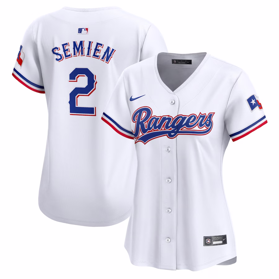 Women's Texas Rangers Marcus Semien Nike White Home Limited Player Jersey