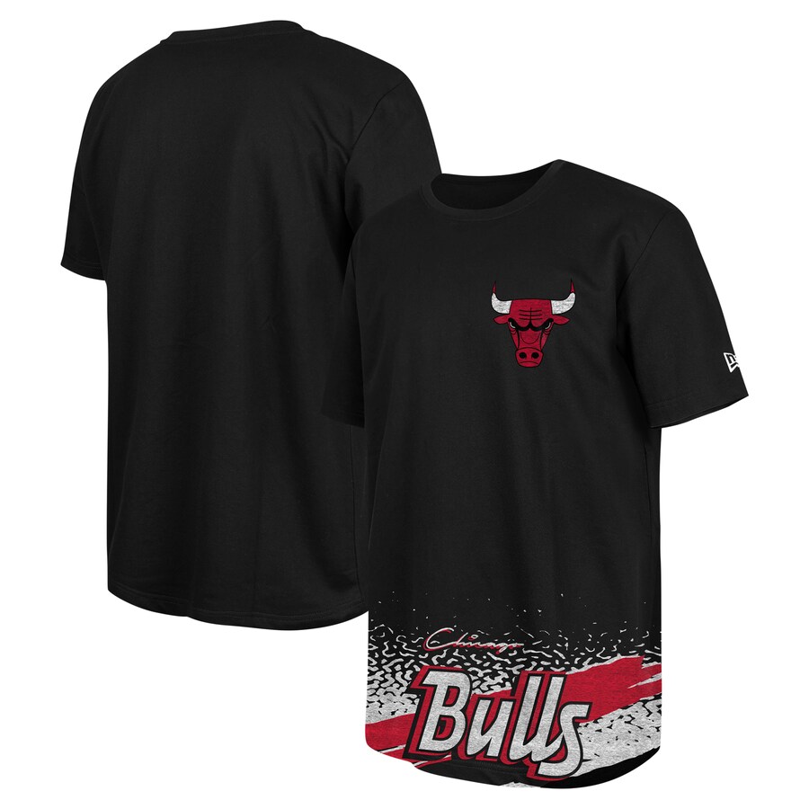 Men's Chicago Bulls New Era Black Sport Classic T-Shirt