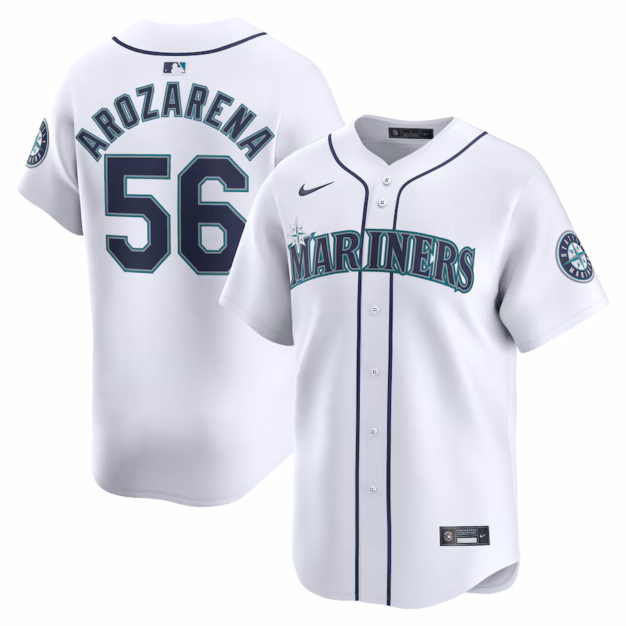 Men's Seattle Mariners Randy Arozarena Nike White Home Limited Player Jersey
