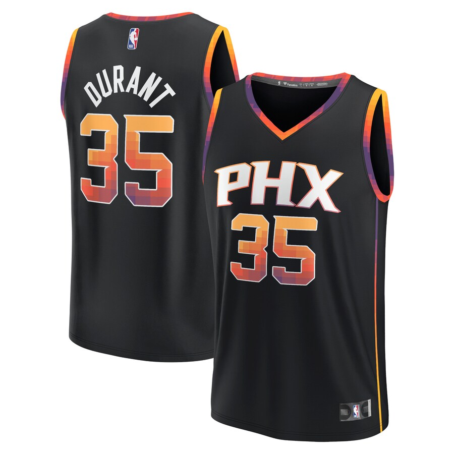 Men's Phoenix Suns Kevin Durant Fanatics Black Fast Break Replica Jersey - Statement Edition