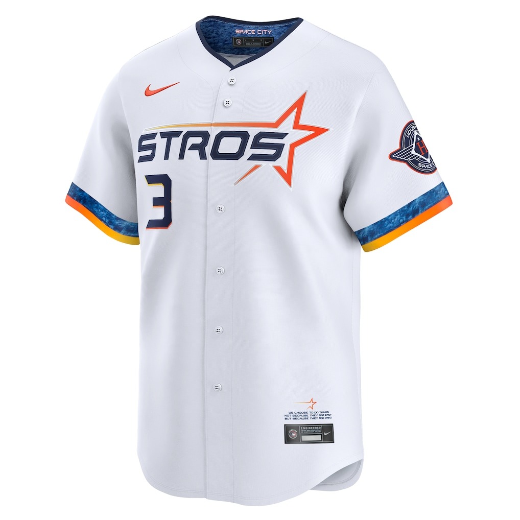 Men's Houston Astros Jeremy Peña Nike White 2025 City Connect Limited Player Jersey