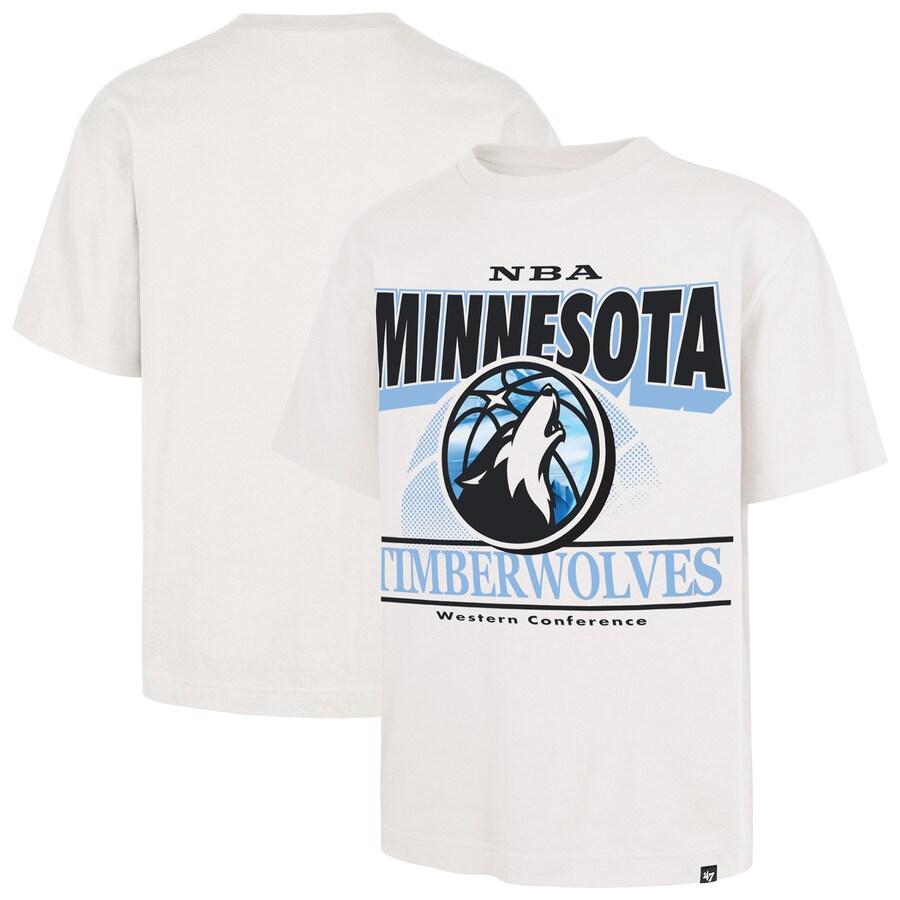 Men's Minnesota Timberwolves  '47 White City Edition Shifty Foundation T-Shirt