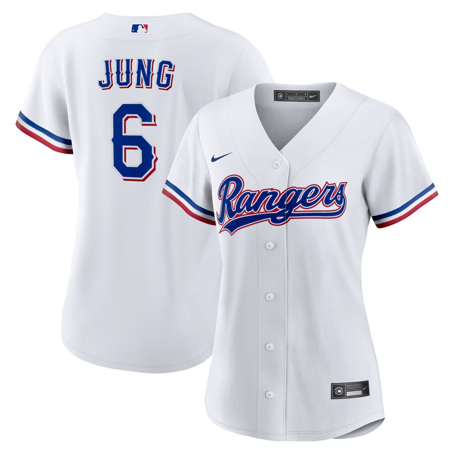 Women's Texas Rangers Josh Jung Nike White Home Replica Jersey
