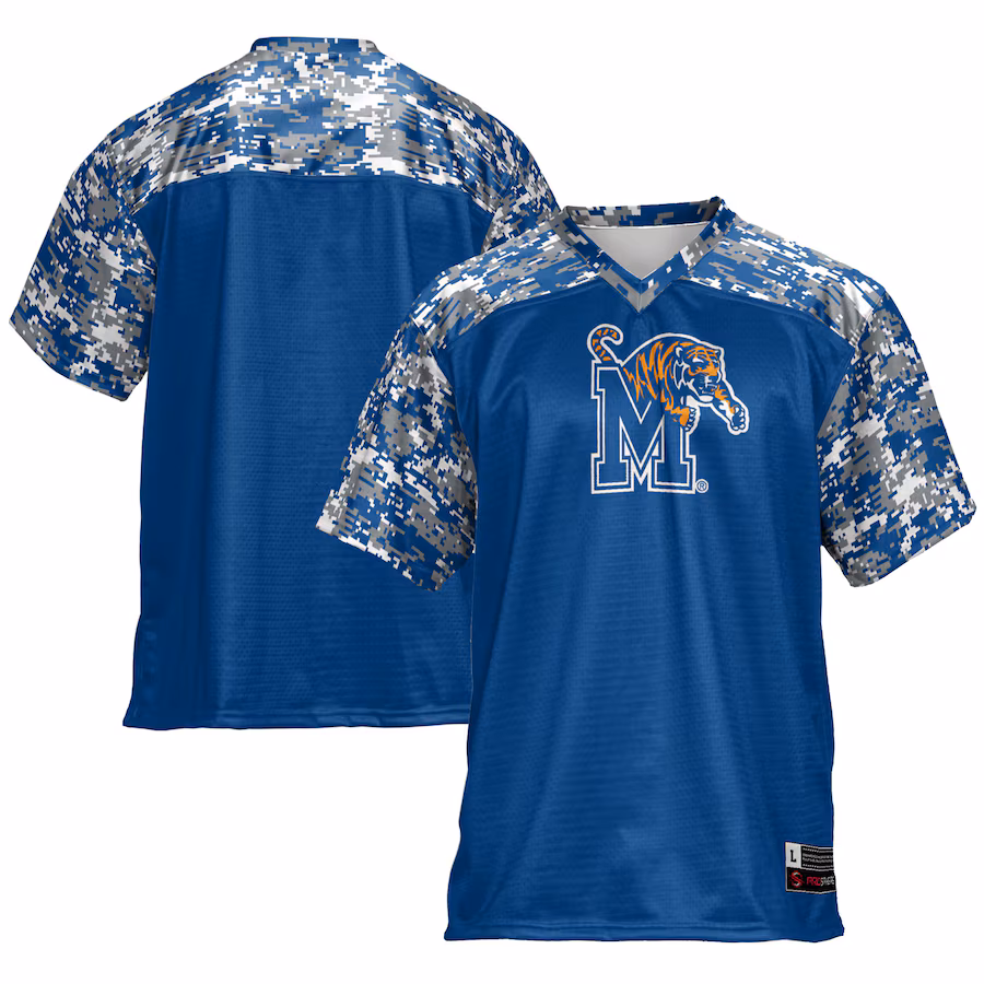Men's GameDay Greats Royal Memphis Tigers Football Jersey