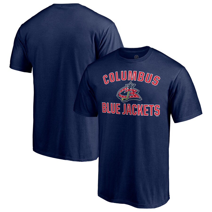Men's Columbus Blue Jackets Navy Special Edition Victory Arch T-Shirt