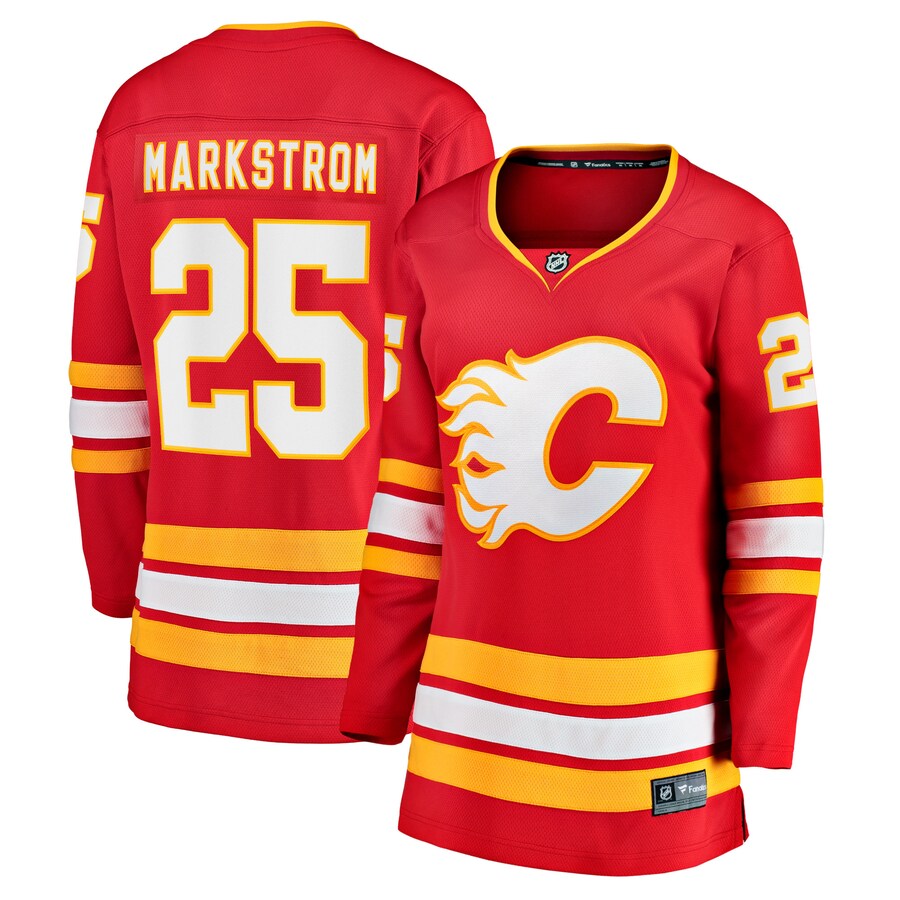 Women's Calgary Flames Jacob Markstrom Fanatics Branded Red Home Breakaway Player Jersey