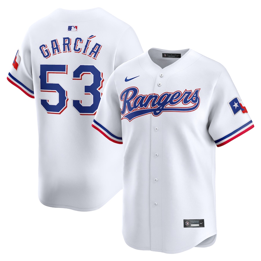 Men's Texas Rangers Adolis García Nike White Home Limited Jersey