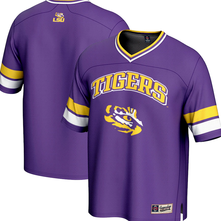Men's GameDay Greats Purple LSU Tigers Spirit Football Jersey