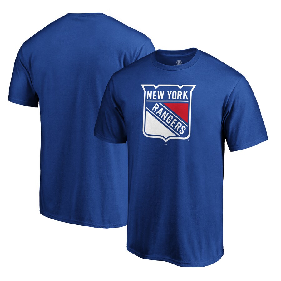 Men's New York Rangers Blue Primary Logo T-Shirt
