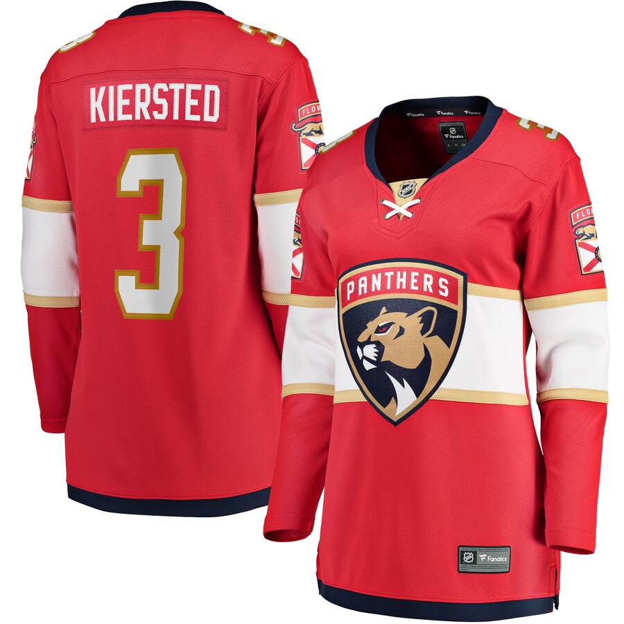 Women's Florida Panthers Matt Kiersted Fanatics Branded Red Home Team Breakaway Player Jersey