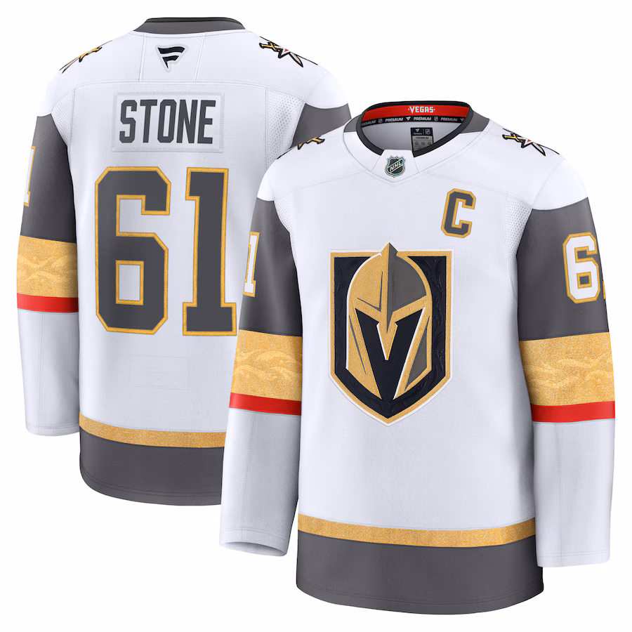 Men's Vegas Golden Knights Mark Stone Fanatics White Away Premium Jersey