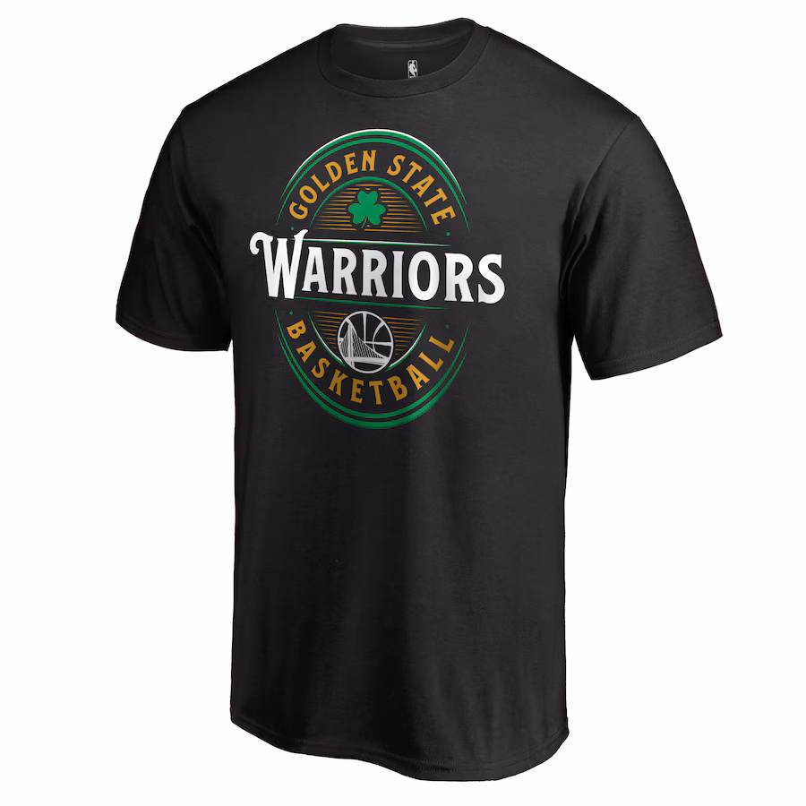 Men's Golden State Warriors Black Forever Lucky T-Shirt