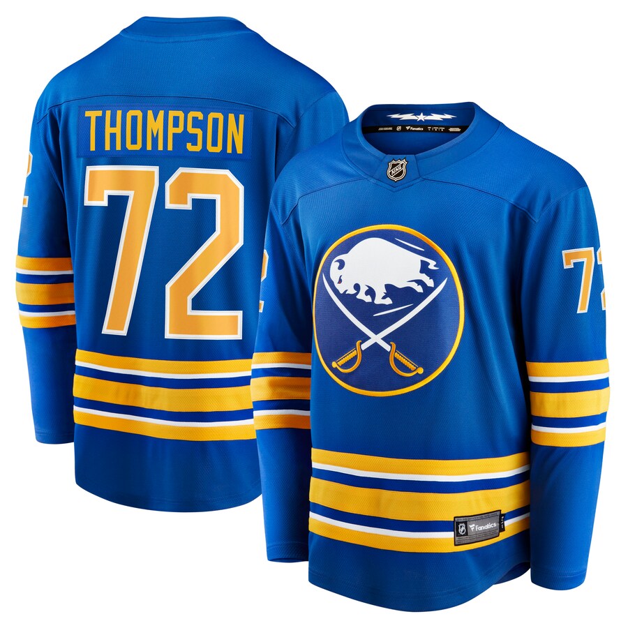 Men's Buffalo Sabres Tage Thompson Fanatics Branded Royal Home Breakaway Player Jersey