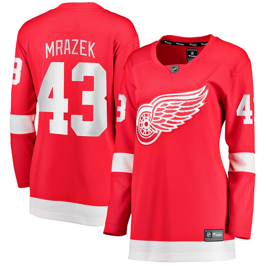 Women's Detroit Red Wings Petr Mrazek Fanatics Red Home Breakaway Player Jersey