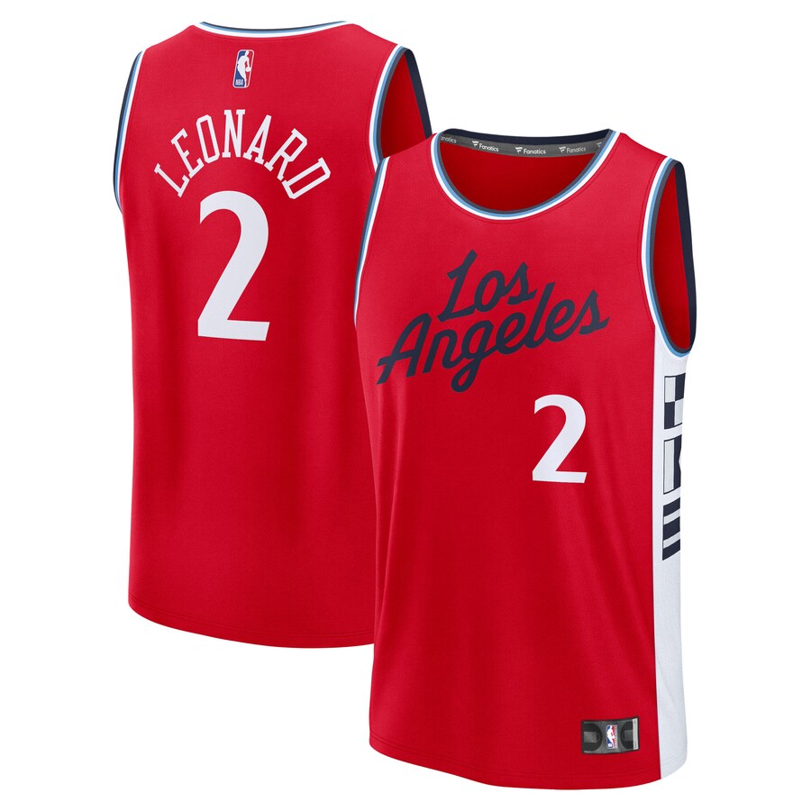Youth LA Clippers Kawhi Leonard Fanatics Red Fast Break Replica Player Jersey - Statement Edition