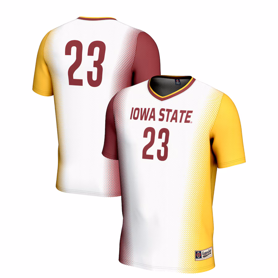 Youth GameDay Greats White #23 Iowa State Cyclones  Lightweight Women's Soccer Jersey