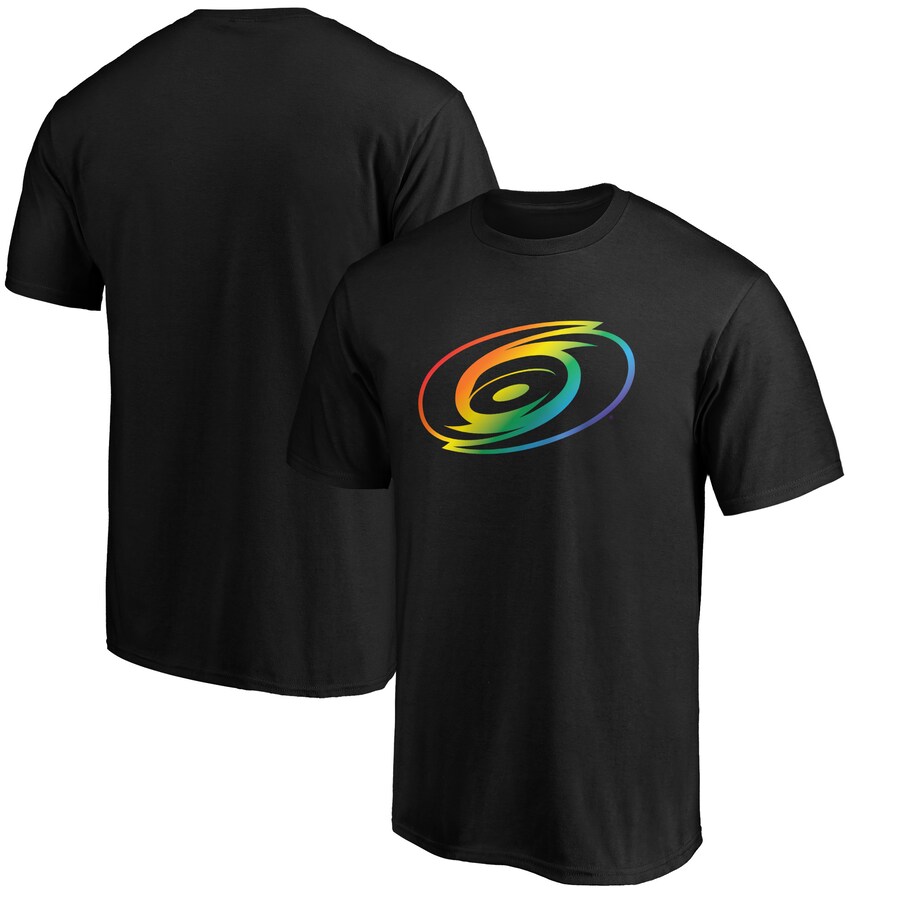 Men's Carolina Hurricanes Black Team Pride Logo T-Shirt