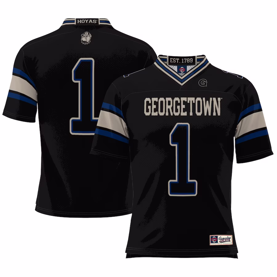 #1 Georgetown Hoyas GameDay Greats Football Jersey - Cardinal
