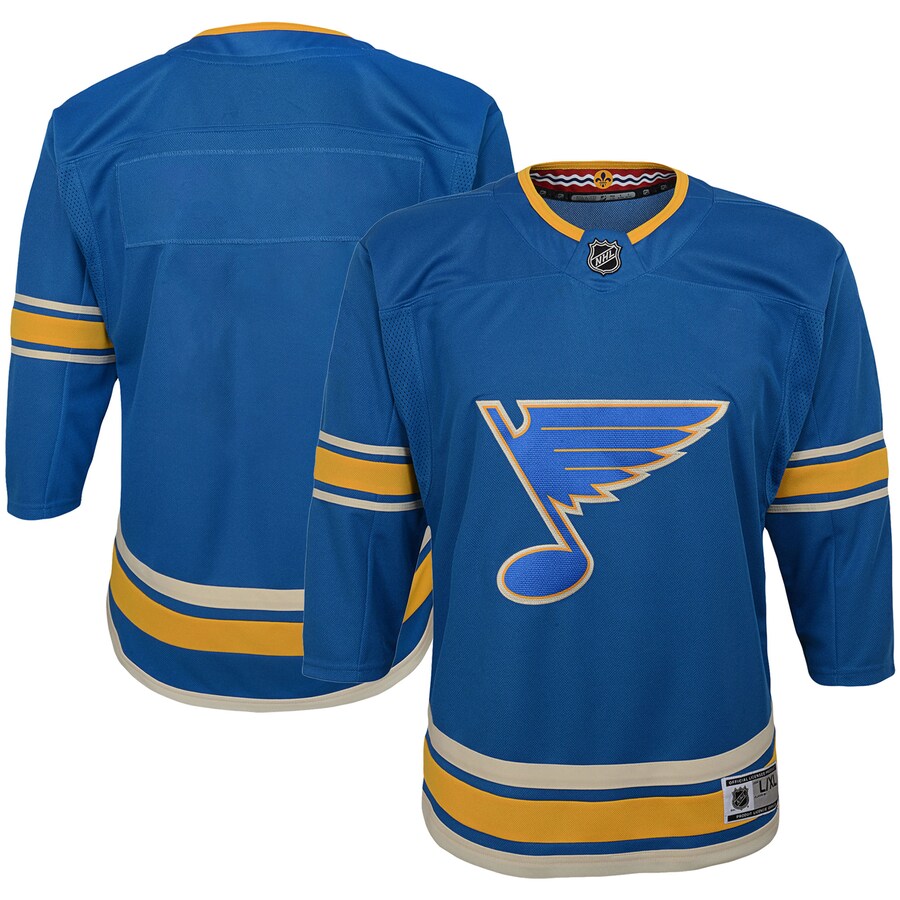 Youth St. Louis Blues Blue 2018/19 Alternate Premier Jersey
