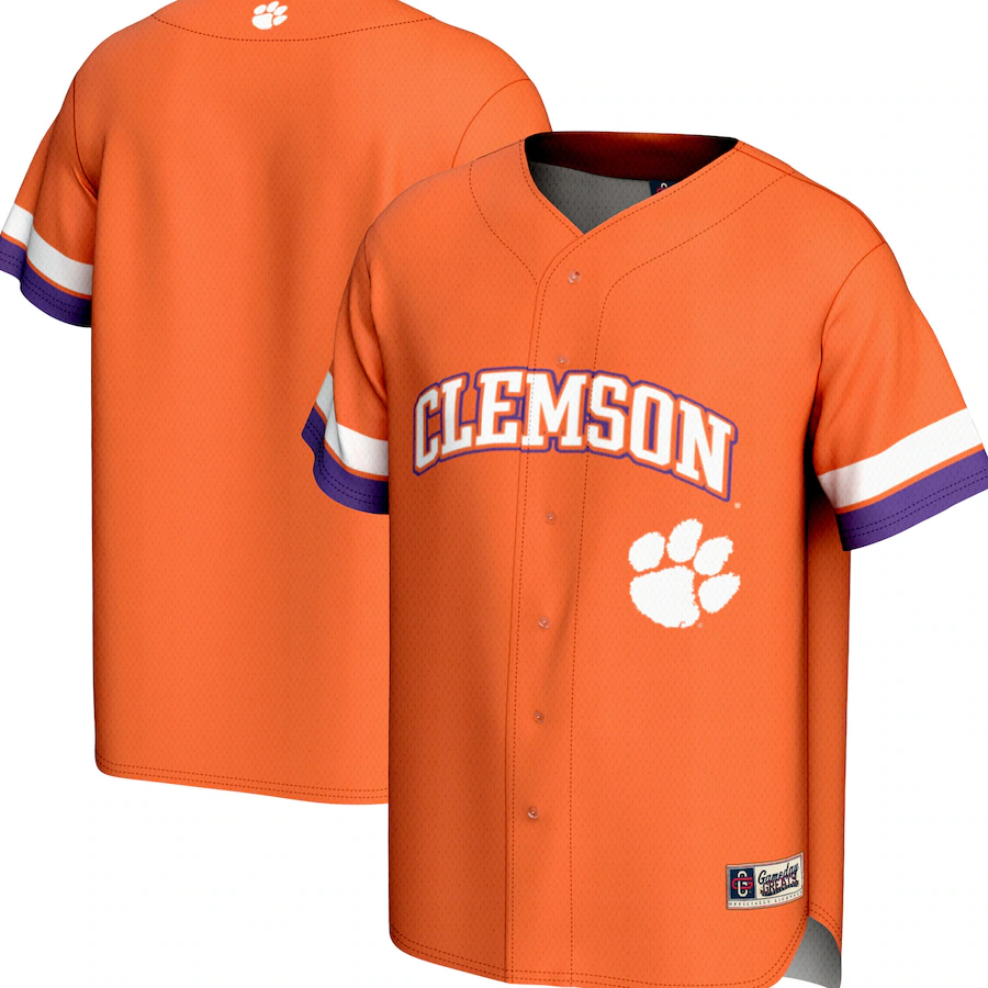 Youth GameDay Greats Orange Clemson Tigers Spirit Baseball Jersey