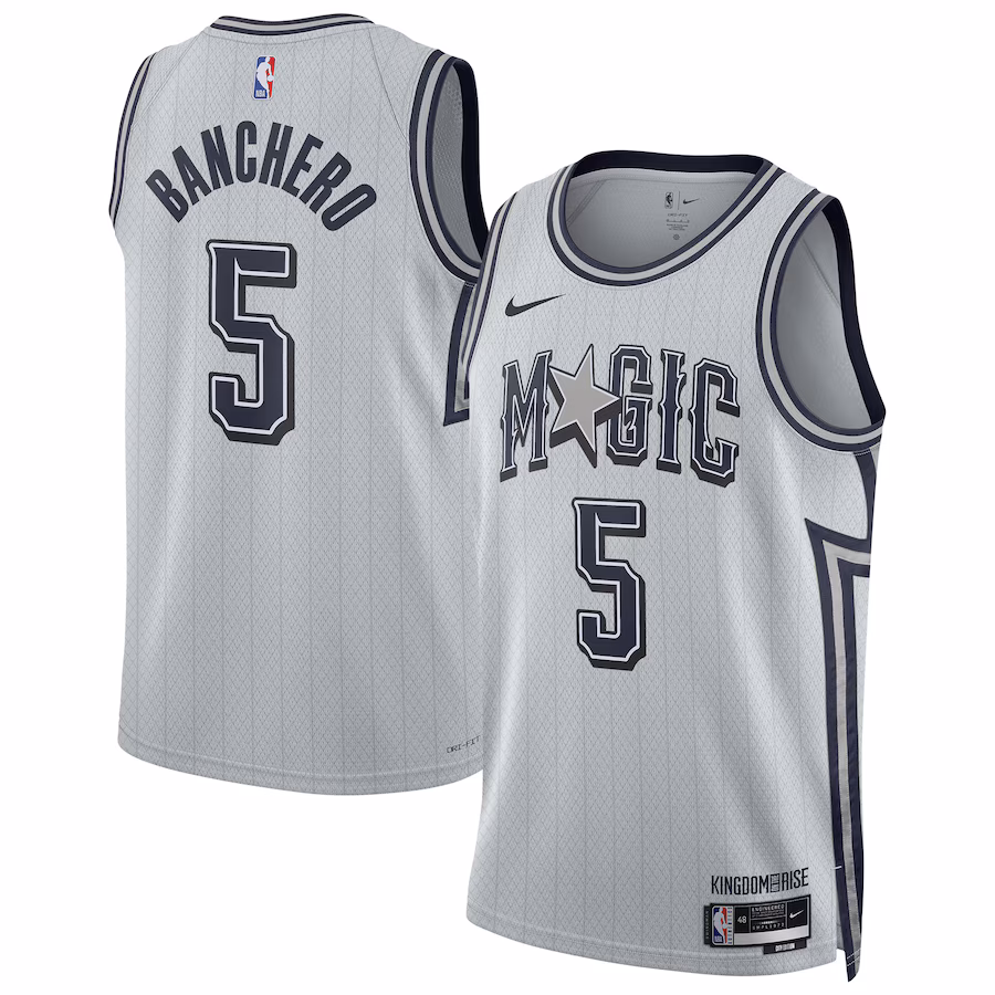 Unisex Orlando Magic Paolo Banchero Nike Silver 2024/25 Swingman Player Jersey - City Edition