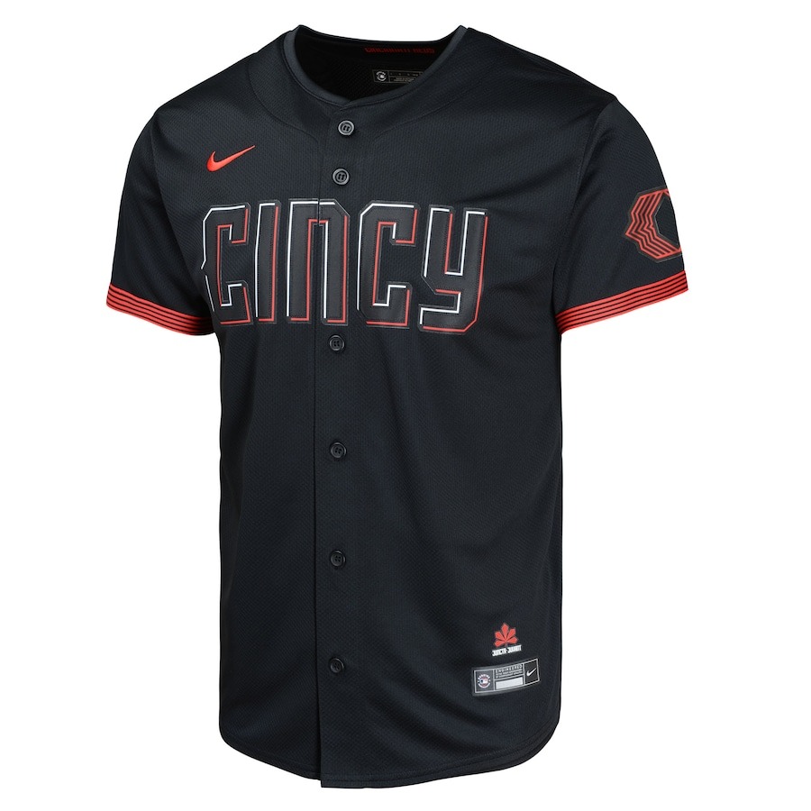 Men's Cincinnati Reds Elly De La Cruz Nike Black City Connect Limited Player Jersey