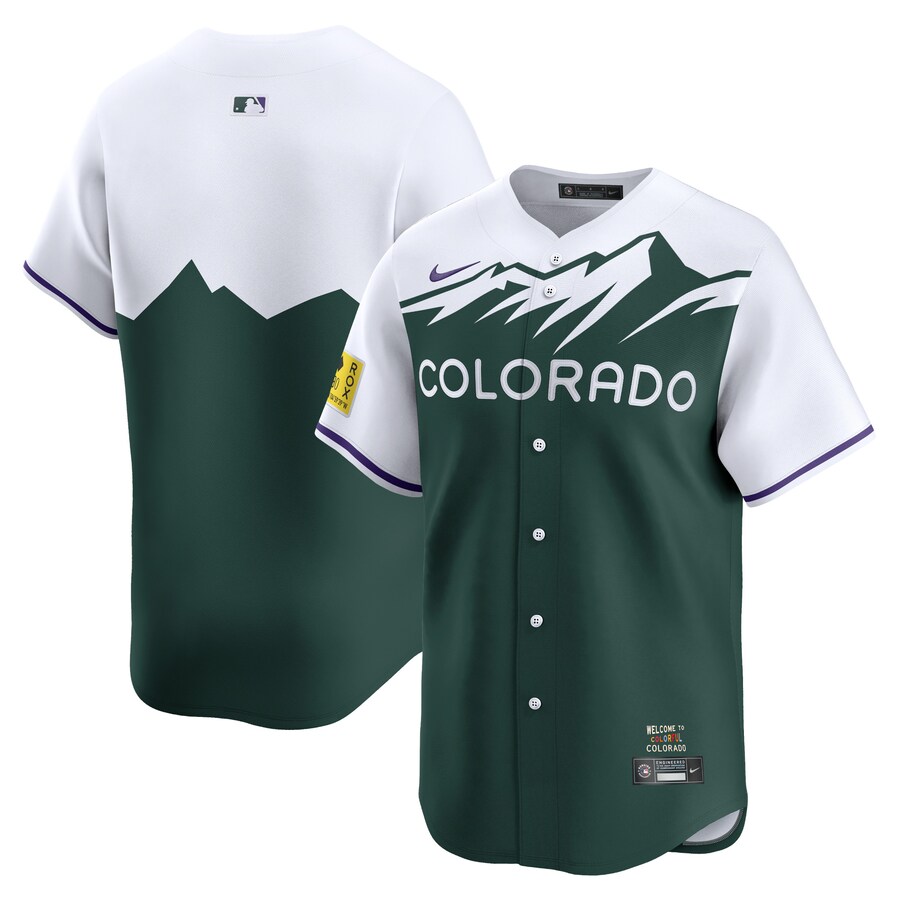 Men's Colorado Rockies Nike Green City Connect Limited Jersey