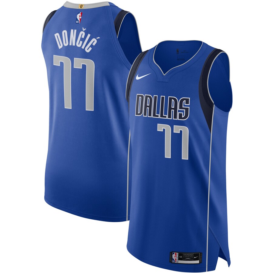 Men's Dallas Mavericks Luka Don?i? Nike Blue Authentic Jersey - Icon Edition
