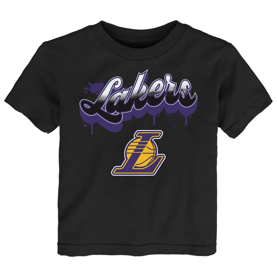 Youth Los Angeles Lakers Black Bubbly Script T-Shirt